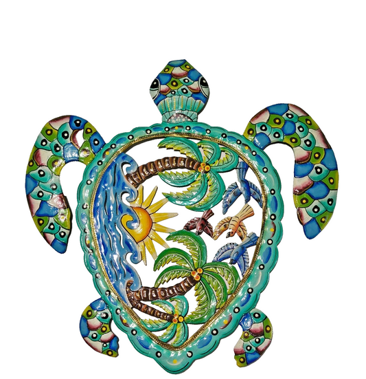 23 inch Turtle Metal Drum Handmade Art. Visit Our Store ufmllc.online