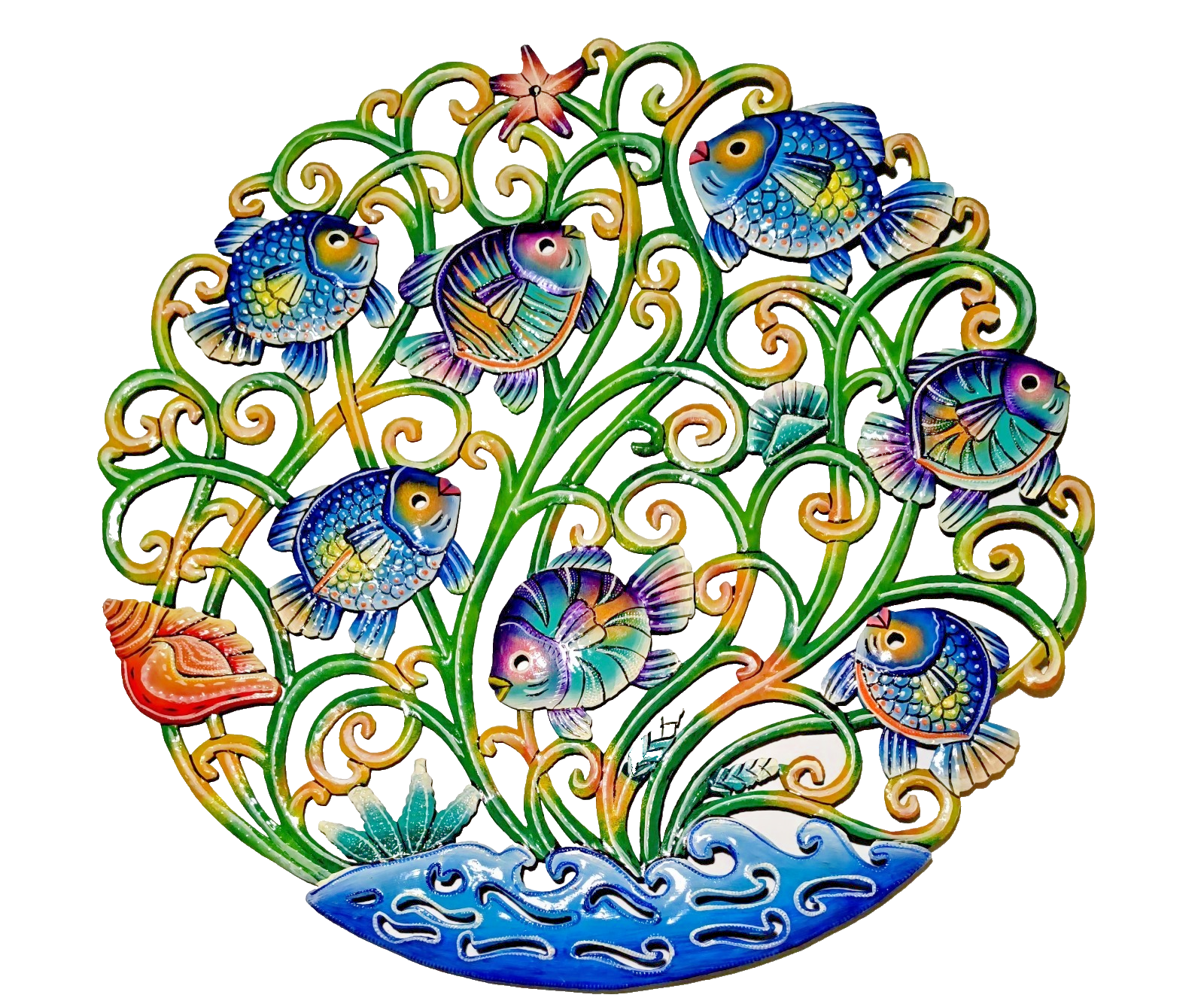 23 inch Metal Drum Handmade Artwork. Visit Our Store ufmllc.online