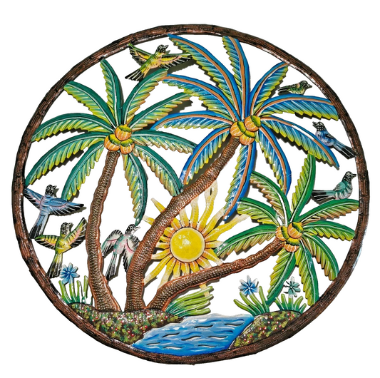 23 inch Metal Drum Handmade Artwork. Visit Our Store ufmllc.online