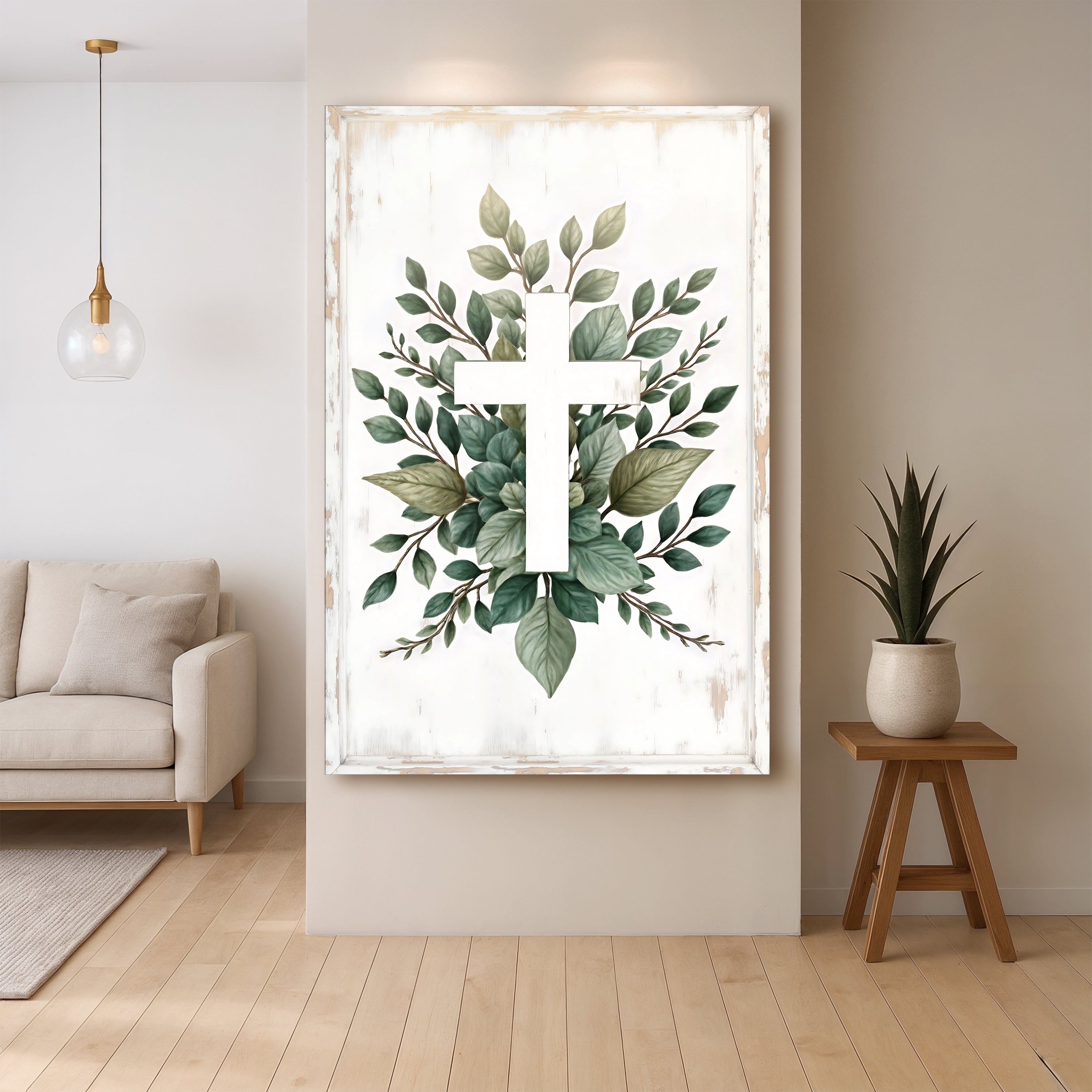 Minimalist Cross Faith Wall Art II