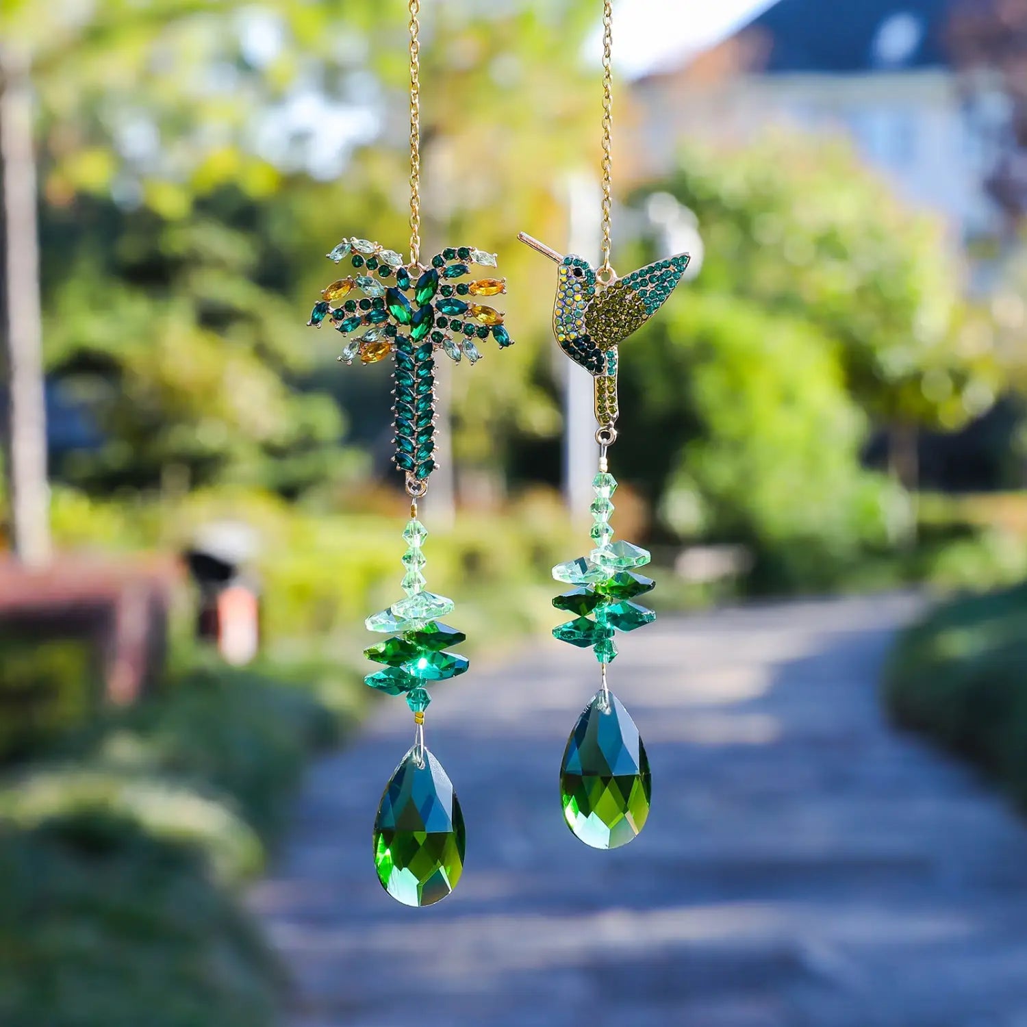 Crystal Wind Chimes Courtyard Pendants