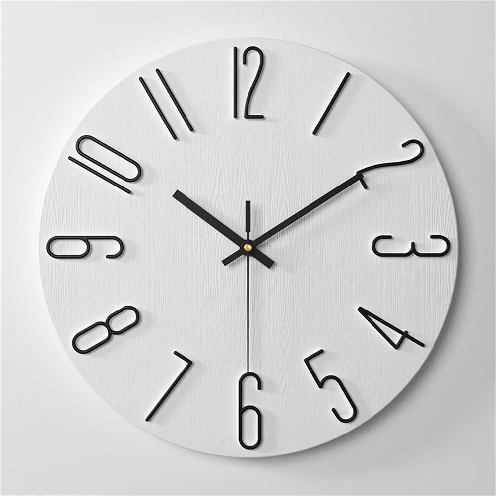 Wall Clock Battery Powered Clocks 12 Inch Small Clock Analog Clock Suitable for Home Office Bedroom Kitchen Classroom School