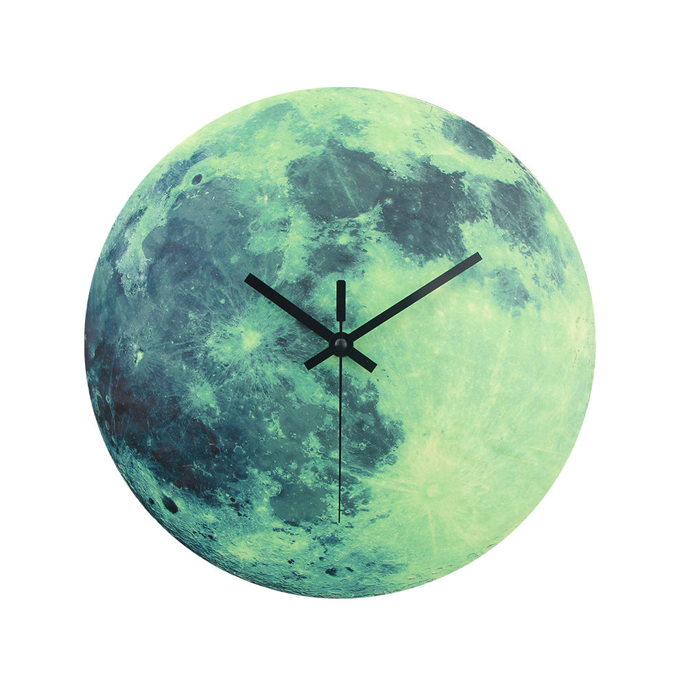 12-inch Astral Movement Clock Moon Wall Clock Noiseless Movement