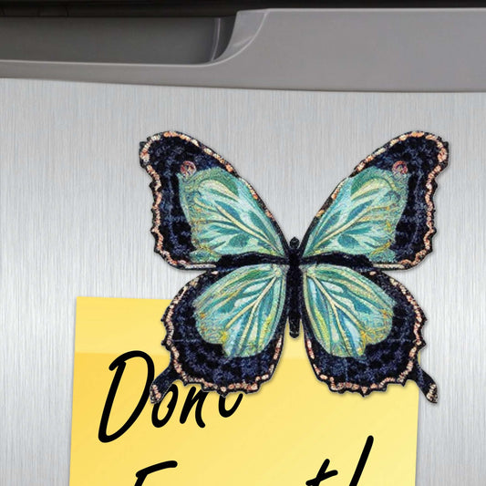 Summer Butterfly Decorative Eco Wood Magnets Set of 6 by G. Debrekht - Wildlife Decor - 8090012-2G-S6