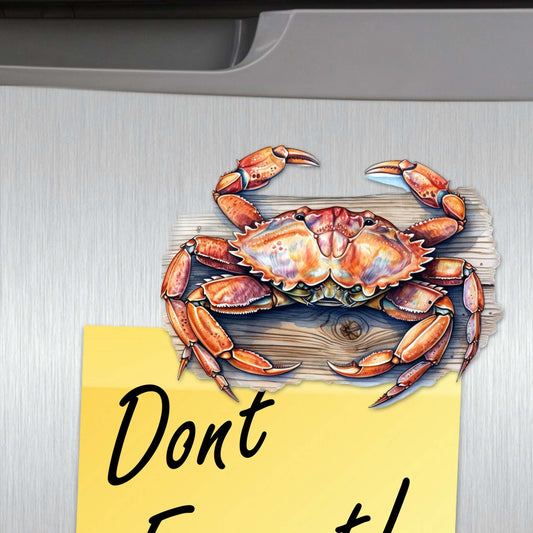 Crabs of the Wild Decorative Eco Wood Magnets Set of 6 by G. Debrekht - Wildlife Decor - 8090121G-S6