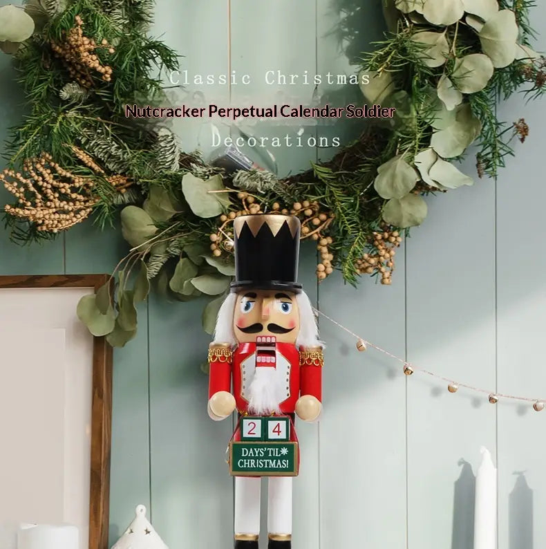 Wooden Nutcracker Christmas Tree Desktop Ornament