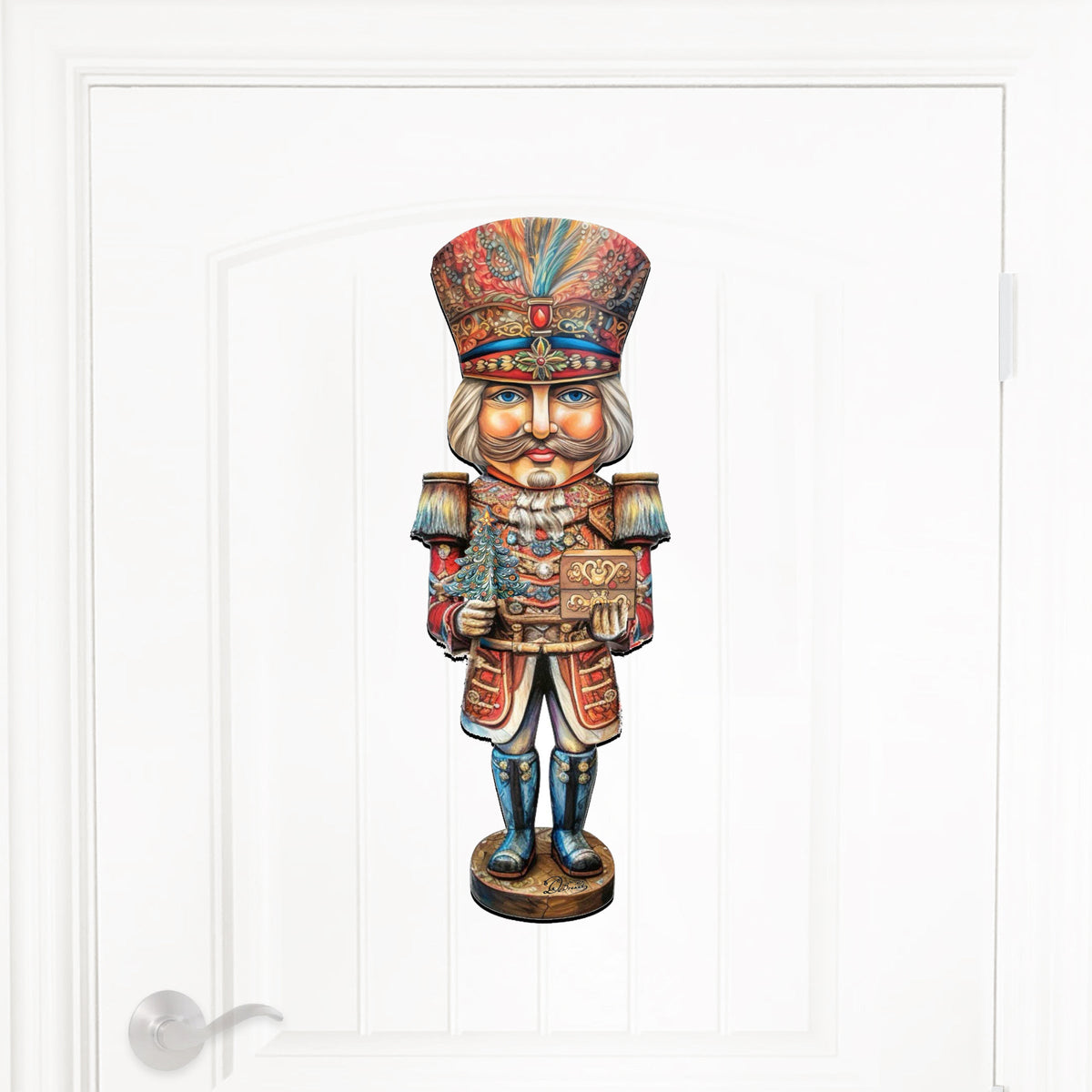 Regal Nutcracker Prince Holiday Door Decor by G. Debrekht - Christmas Decor - 8611060H