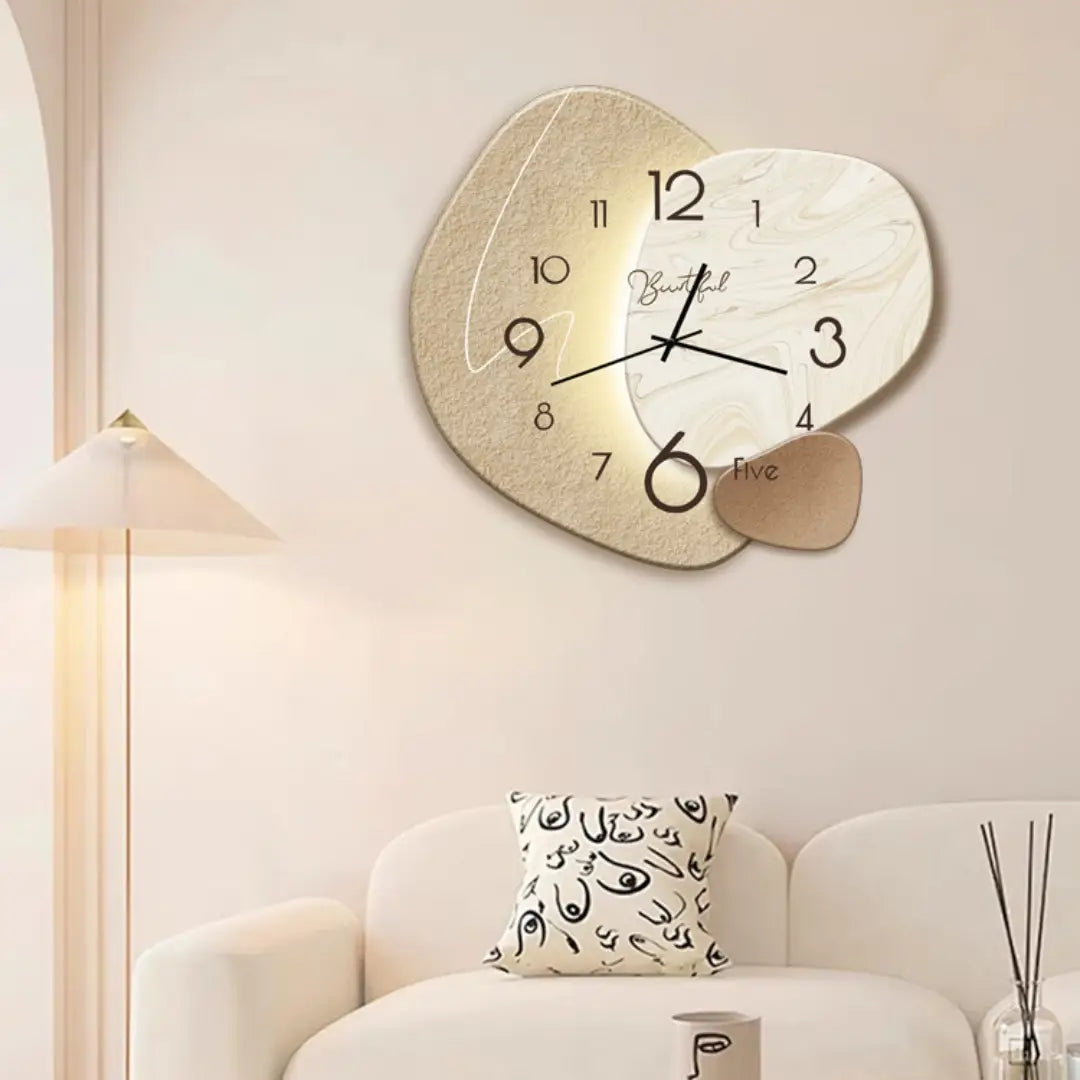 Modern Wooden Wall Clock Home Decor Simple Timepiece