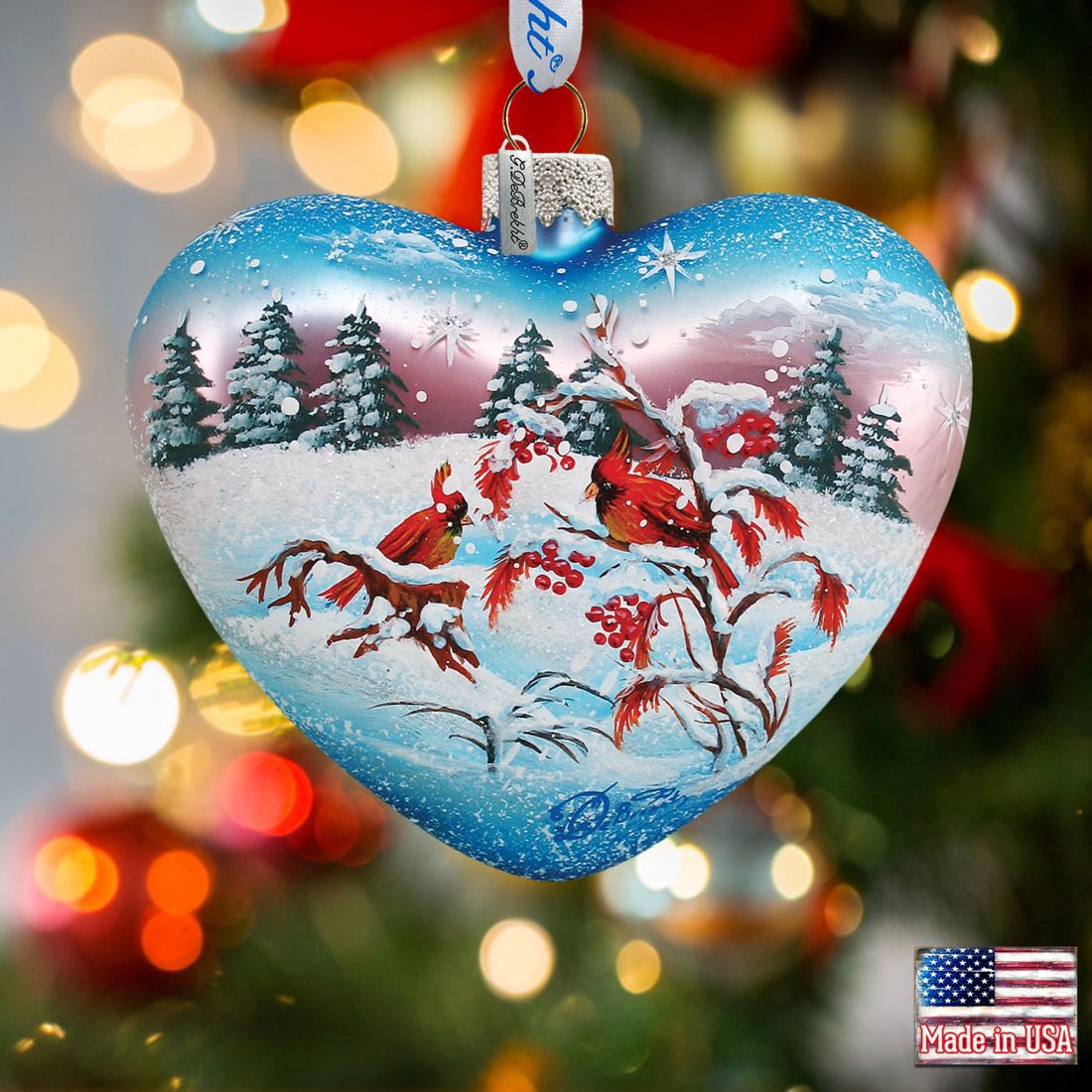 Sing Song Glass Ornament Set of 3 by G. DeBrekht - Christmas Décor - 74120-B3