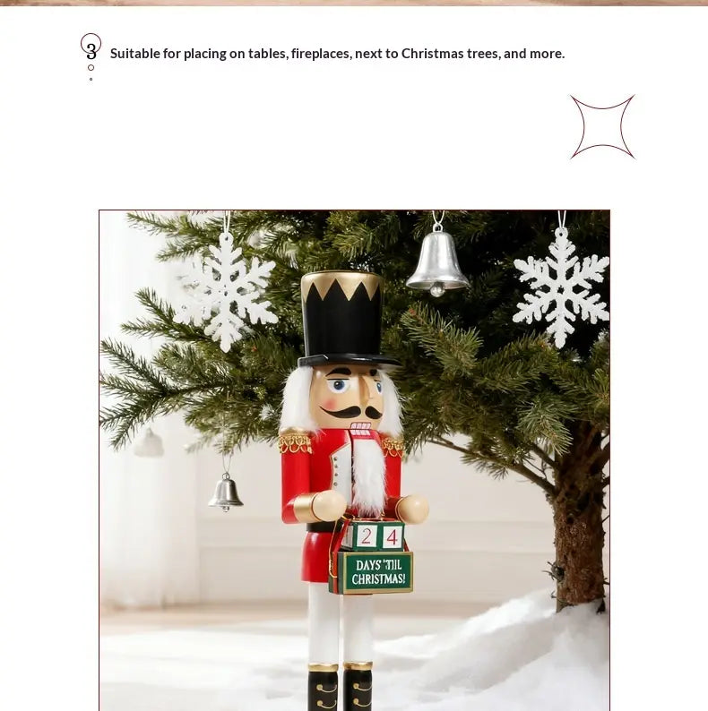 Wooden Nutcracker Christmas Tree Desktop Ornament