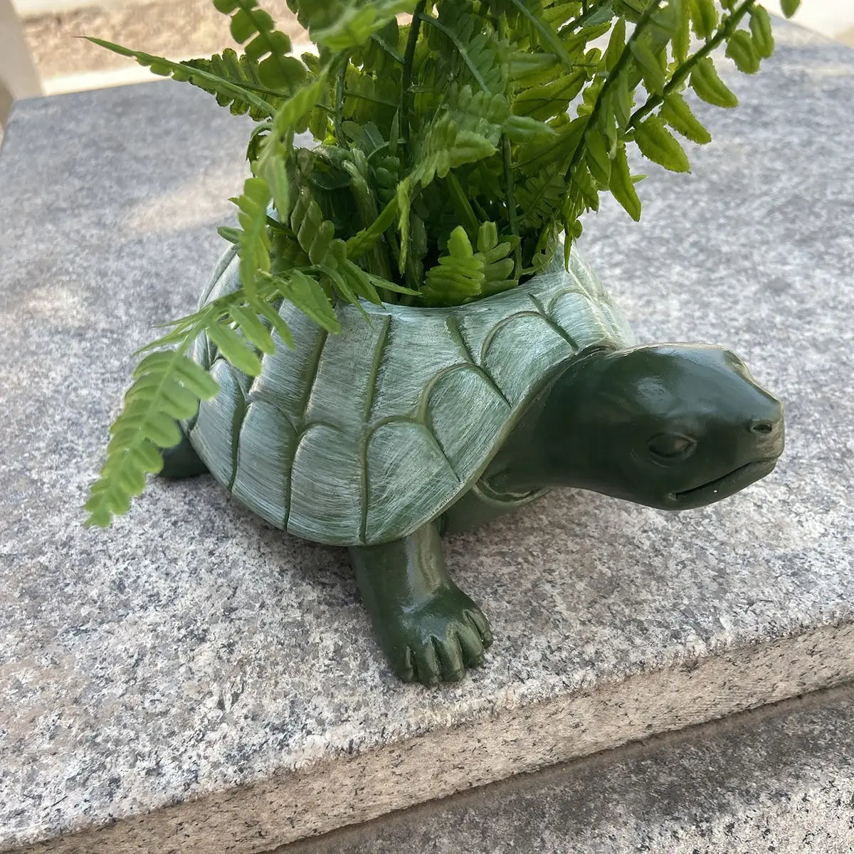 Turtle Flower Pot Resin Statue For Outdoor Gardens