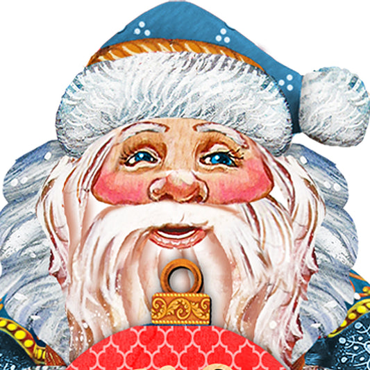 Custom Letter Monogram Santa Door Hanger by G. DeBrekht - Christmas Santa Snowman Décor - 8117810G-10H
