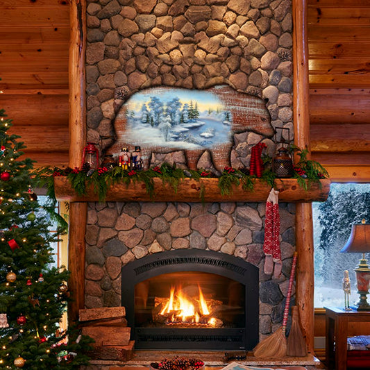 Grizzly Bear Vintage Wildlife Door Decor - G. DeBrekht - Wildlife Holiday Decor - 8198214H