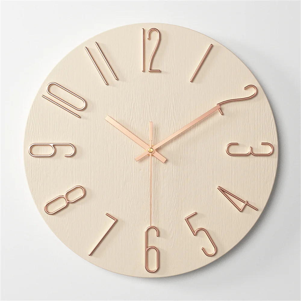 Wall Clock Battery Powered Clocks 12 Inch Small Clock Analog Clock Suitable for Home Office Bedroom Kitchen Classroom School