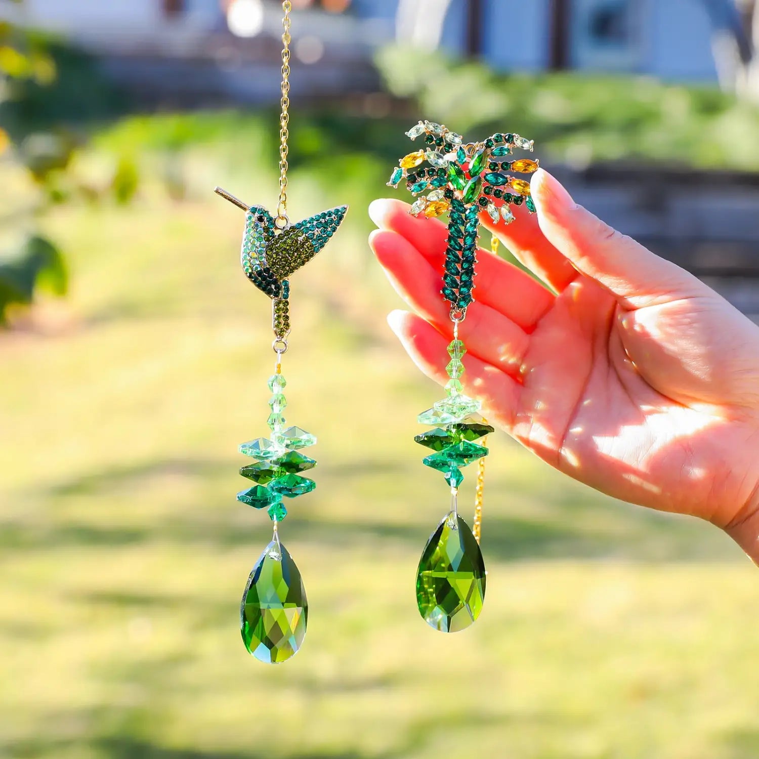 Crystal Wind Chimes Courtyard Pendants