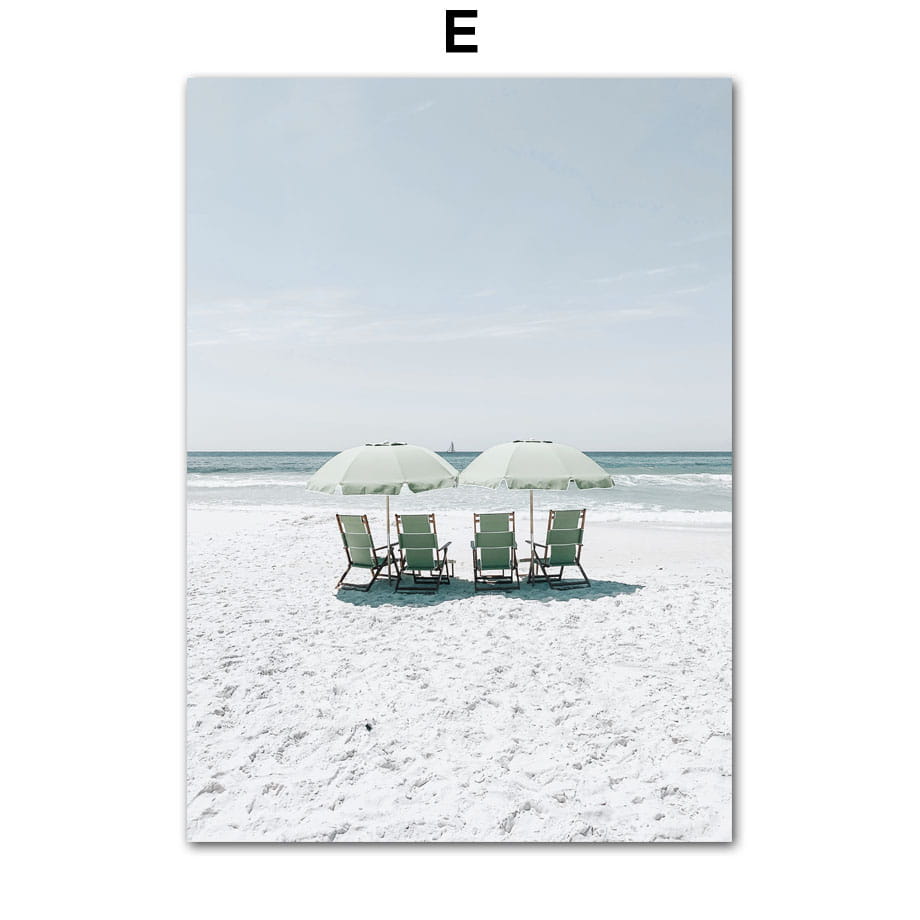 Dandelion Dolphin Beach Flower Canvas Wall Art