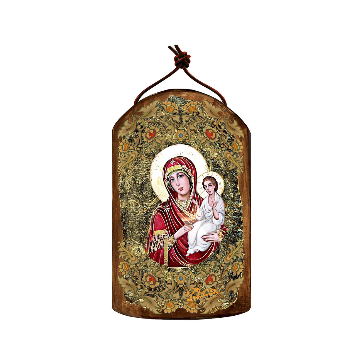 Virgin Mary Directress Religious Orthodox Sacred Icon Ornament - Inspirational Icon Decor - 87029