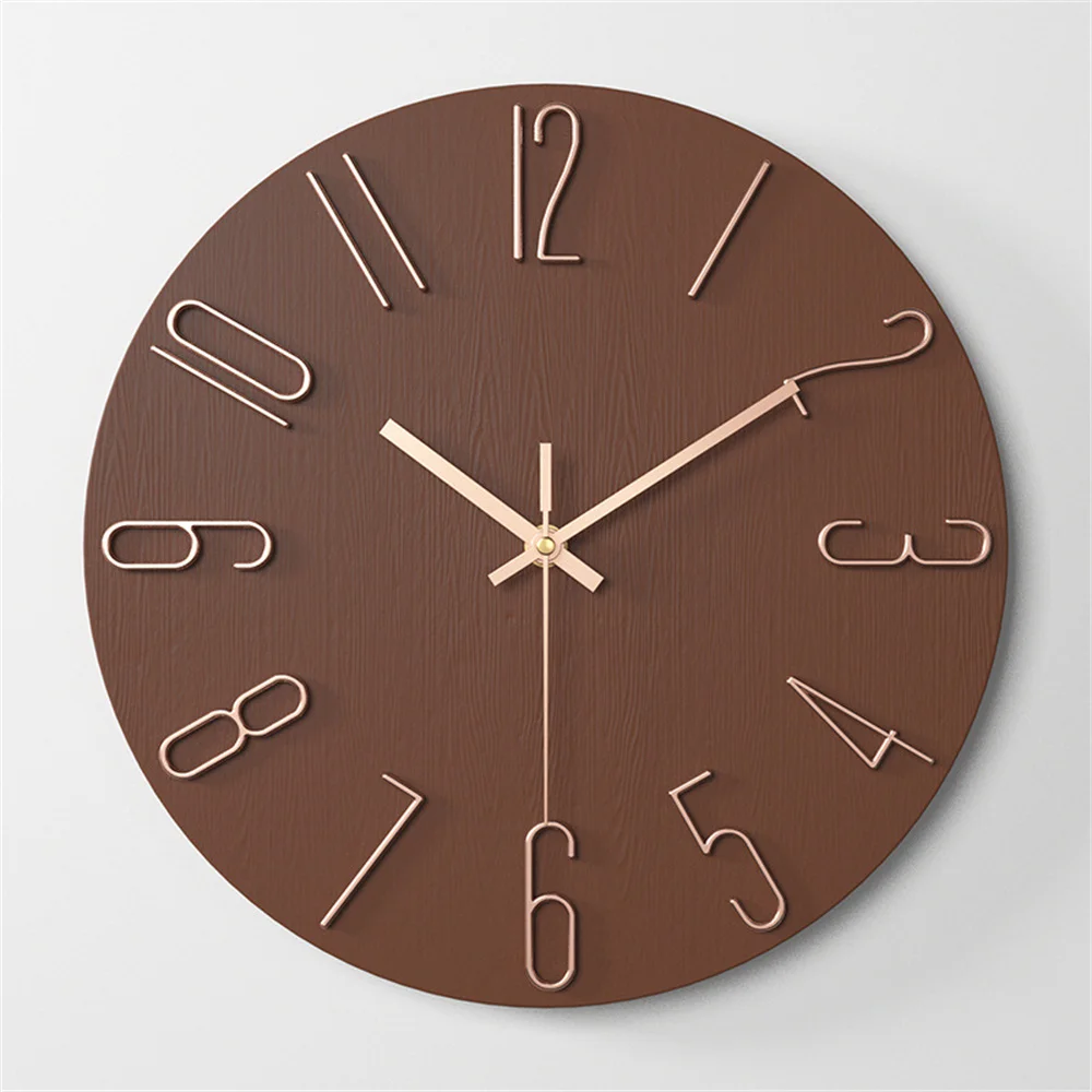 Wall Clock Battery Powered Clocks 12 Inch Small Clock Analog Clock Suitable for Home Office Bedroom Kitchen Classroom School