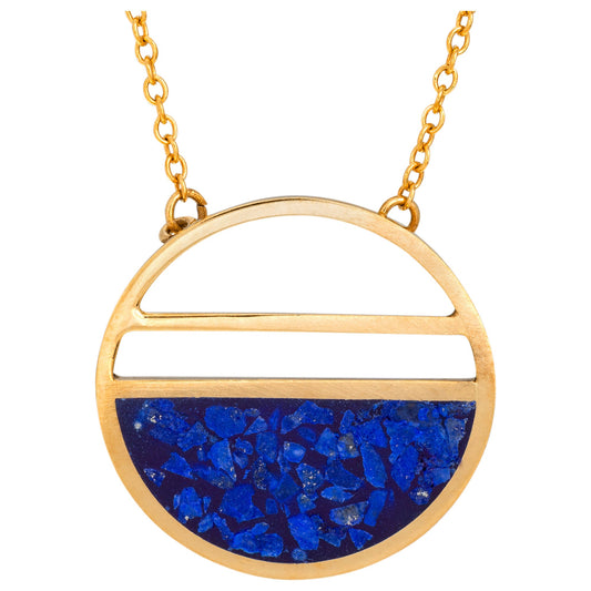 Half Full Lapis Necklace
