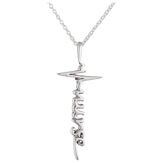 Healthcare Superhero Sterling Silver Necklace