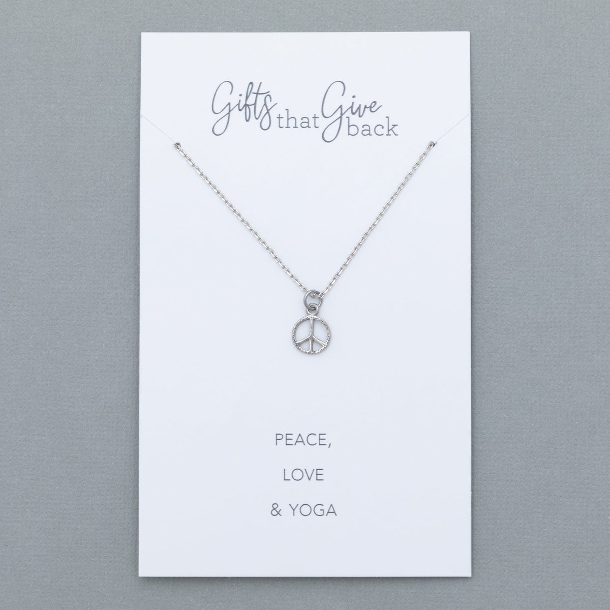 Mindfully Living Pewter Necklace