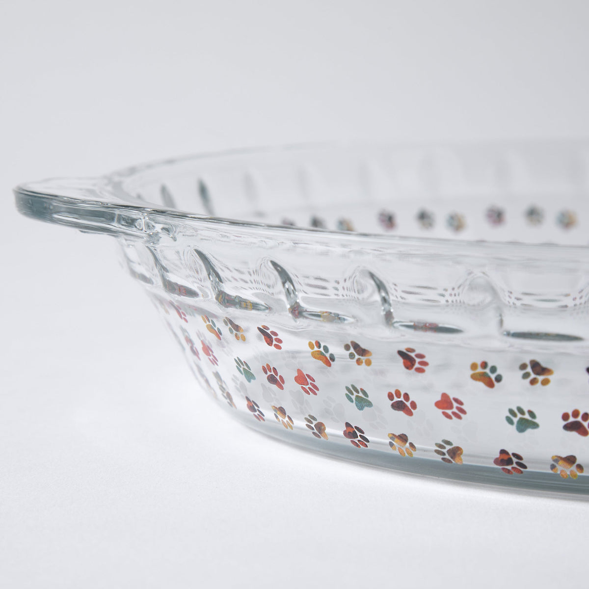 Paws Delight Glass Pie Plate
