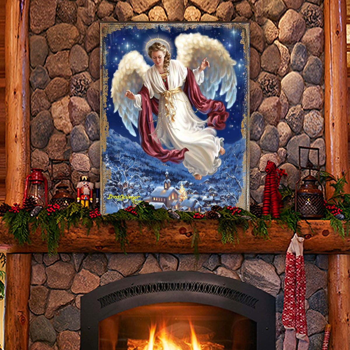 Piece on Earth Wooden Wall Art by D. Gelsinger - Nativity Holiday Décor - 95663B08