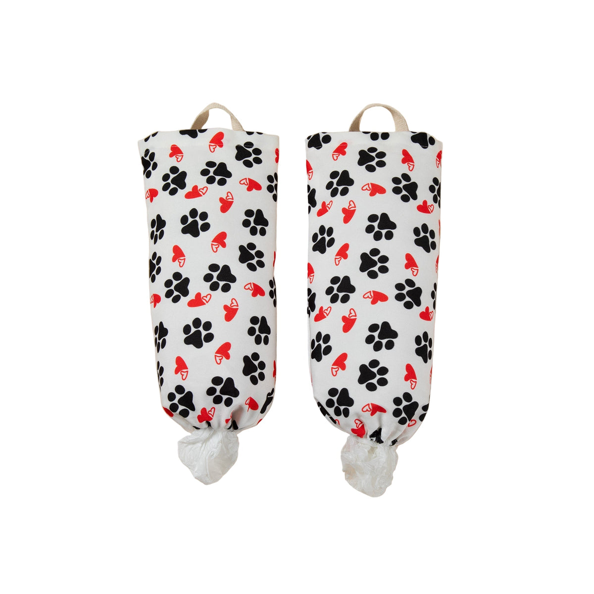 Paw Print Plastic Bag Holder - Set of 2