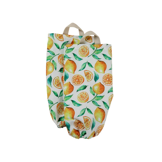 Lemon Vibes Plastic Bag Holder - Set of 2