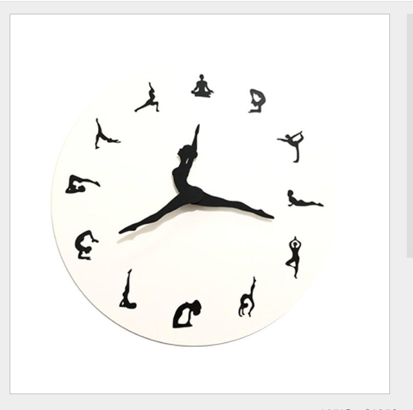 DIY Ballet Girl Wall Clock Acrylic Bedroom