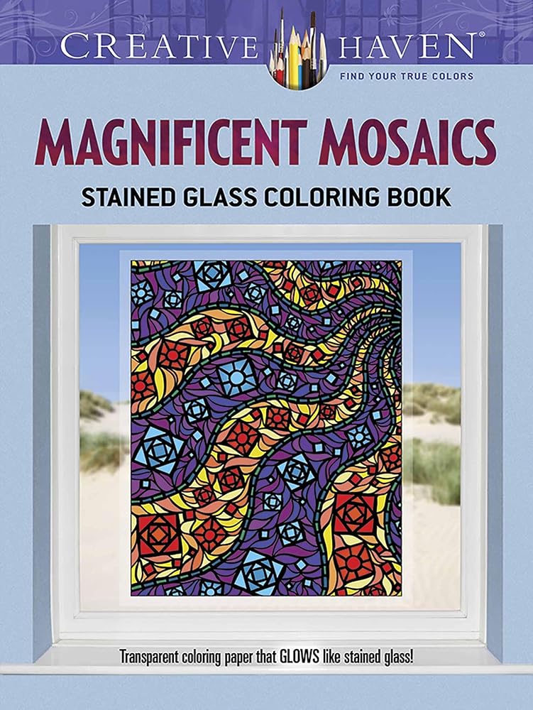 Creative Haven Magnificent Mosaics Stained Glass Coloring Book (Adult Coloring Books: Art & Design)