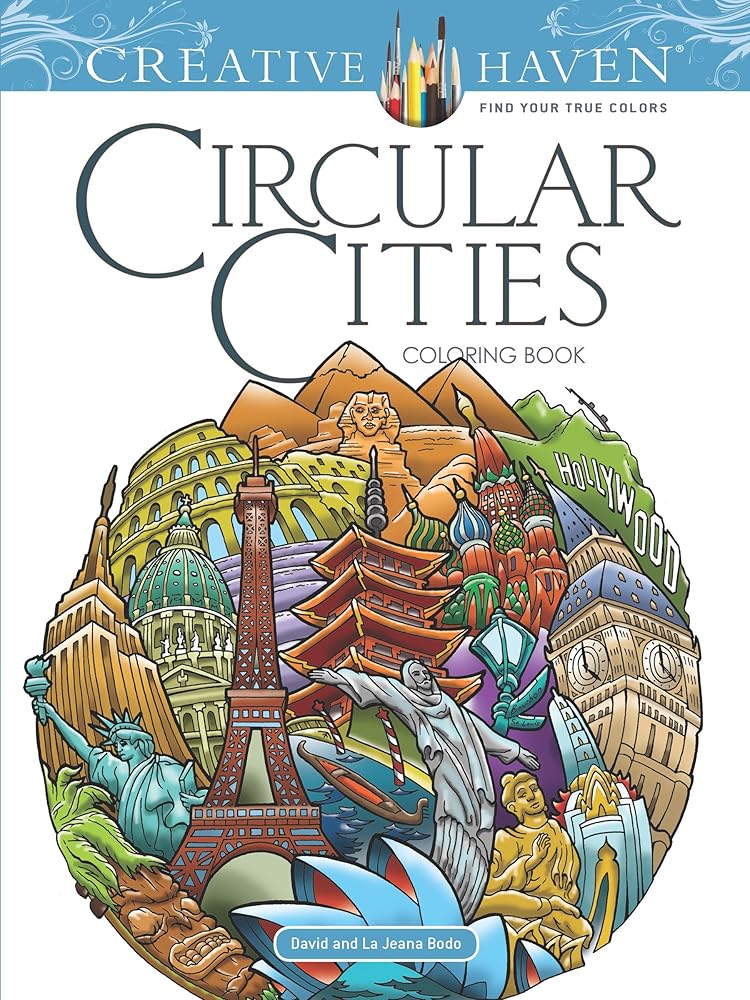 Creative Haven Circular Cities Coloring Book
