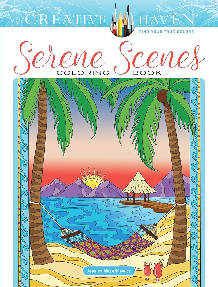 Creative Haven Serene Scenes Coloring Book: Relaxing Illustrations for Adult Colorists (Adult Coloring Books: Calm)