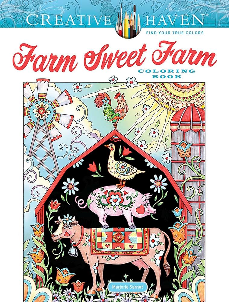 Farm Sweet Farm Coloring Book