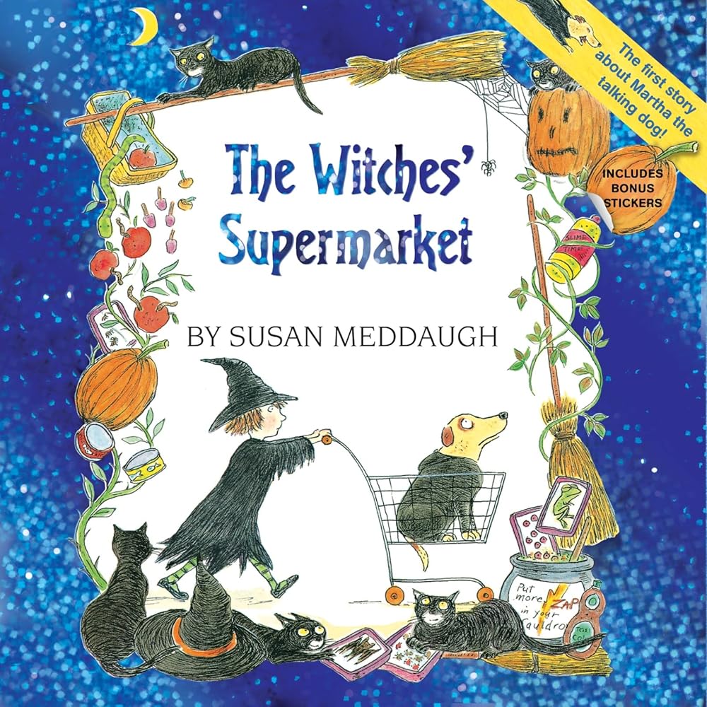The Witches' Supermarket (8x8 with stickers) (Martha Speaks)