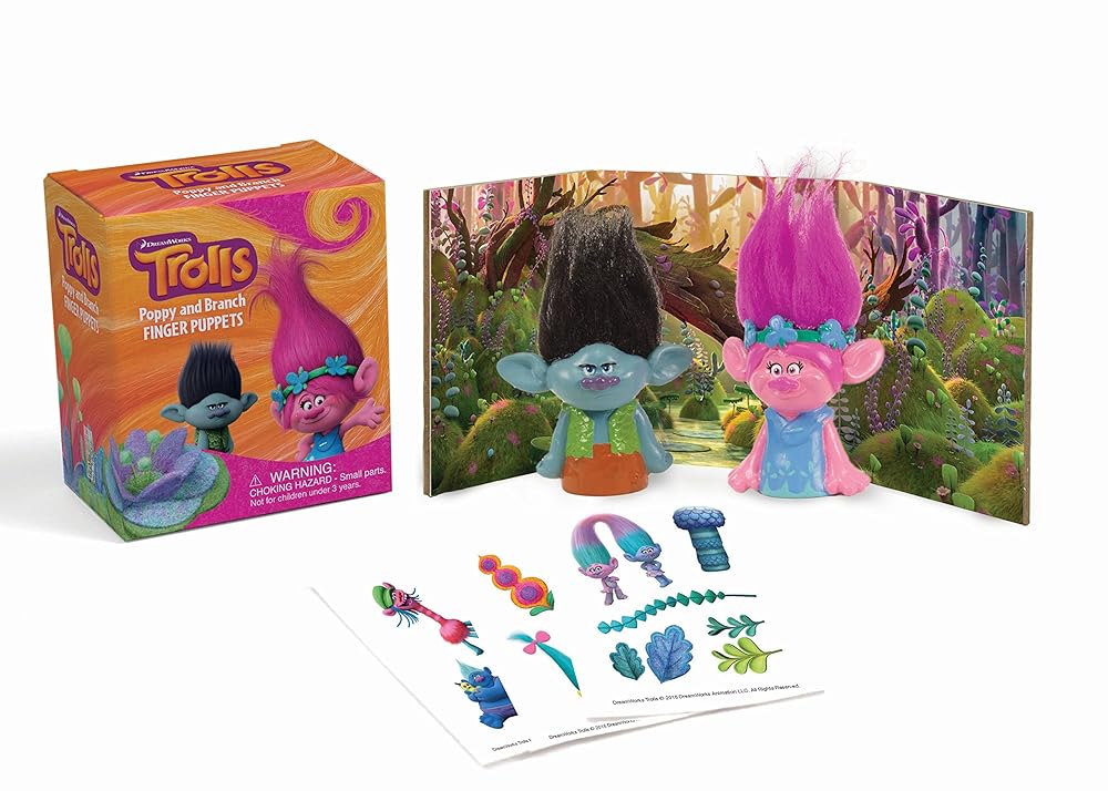 Trolls: Poppy and Branch Finger Puppets (RP Minis)