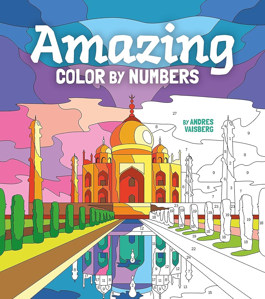 Amazing Color by Numbers: Includes 45 Artworks To Colour (Arcturus Creative Color-by-Numbers)