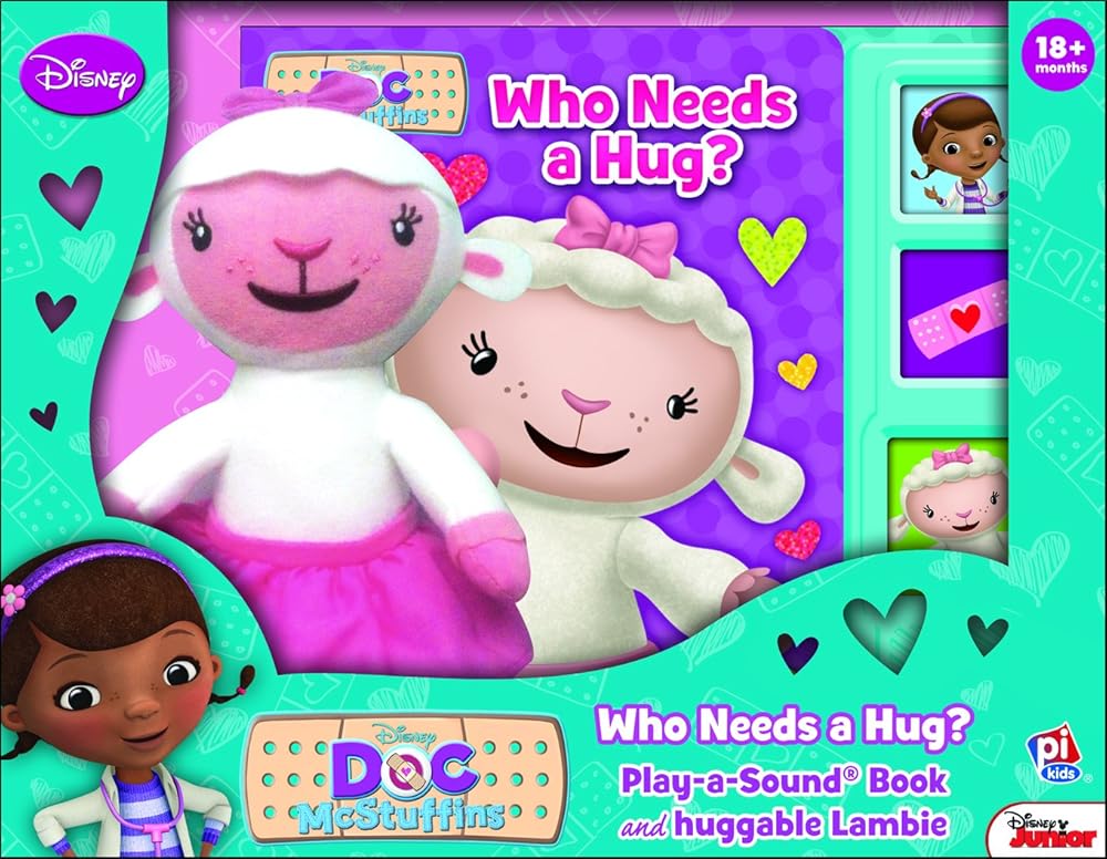 Disney Doc McStuffins Play A Sound Book and Huggalbe Lambie 9781450893909