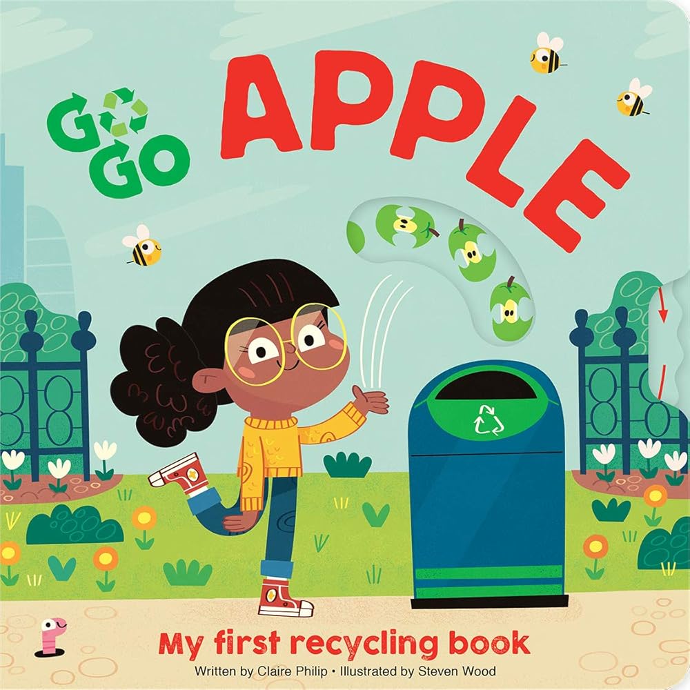 GO GO ECO Apple: My First Recycling Book - Interactive Built In Spin Wheel and Slider
