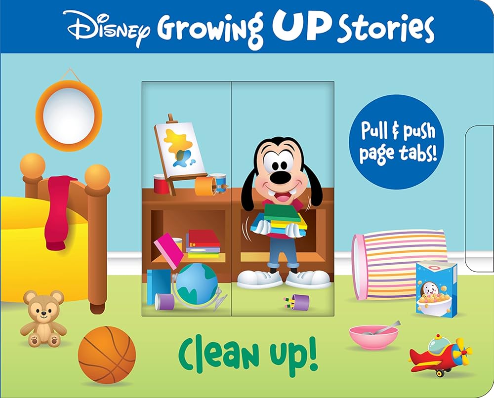 Disney Growing Up Stories - Clean Up! - Pull & Push Page Tabs! - PI Kids