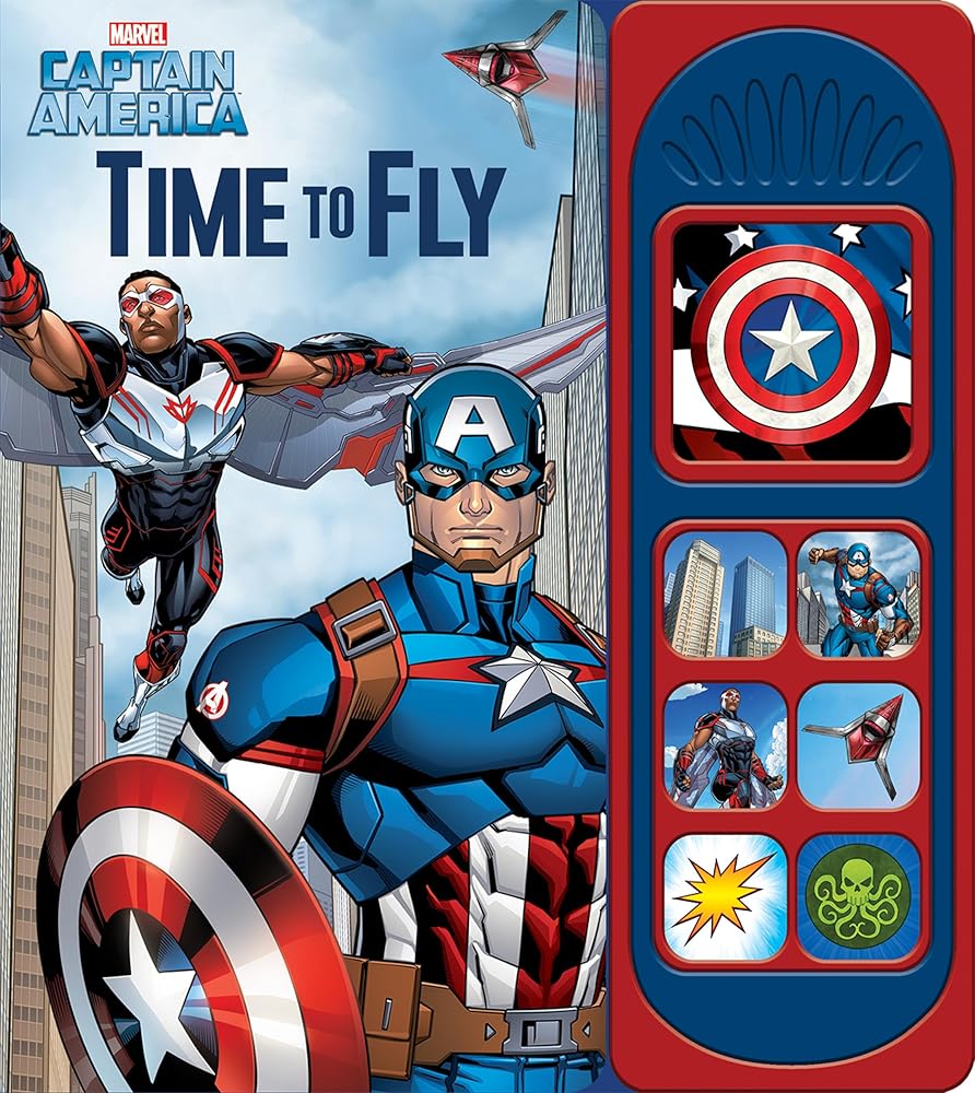 Marvel Captain America and The Falcon - Time to Fly 7-Button Sound Book - PI Kids