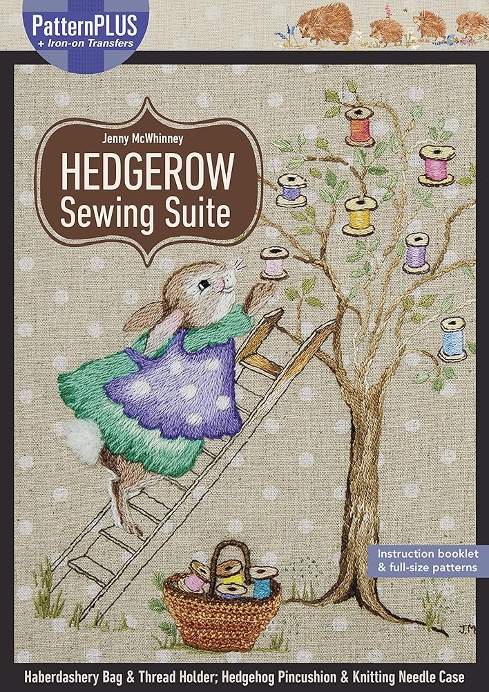 Hedgerow Sewing Suite: Haberdashery Bag & Thread Holder; Hedgehog Pincushion & Knitting Needle Case