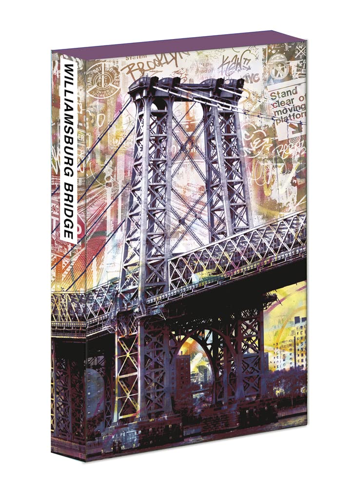 teNeues - 8-Pen Set: Williamsburg Bridge, 8 Ballpoint Pens, Sleek Paper Case, Magnetic Closure: Set of 8 Ball Point Pens in a Slim Case