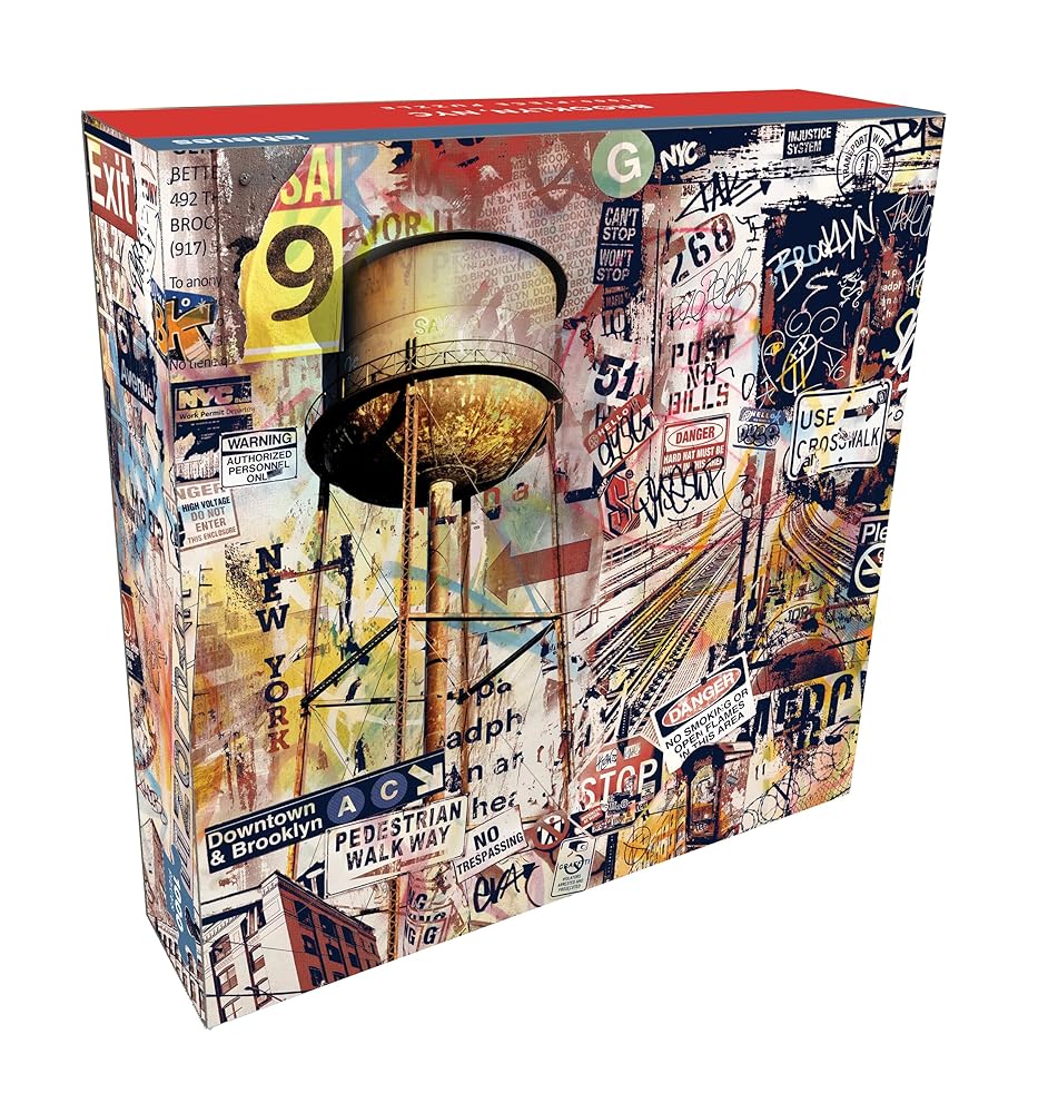 Brooklyn, NY 1000-Piece Puzzle in a 2 Piece Box with Inner Poster Guide