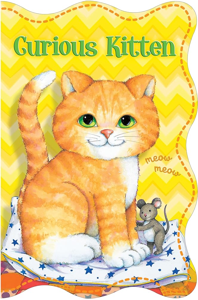 Curious Kitten Board Book - Perfect as Easter Basket Stuffers and Gifts