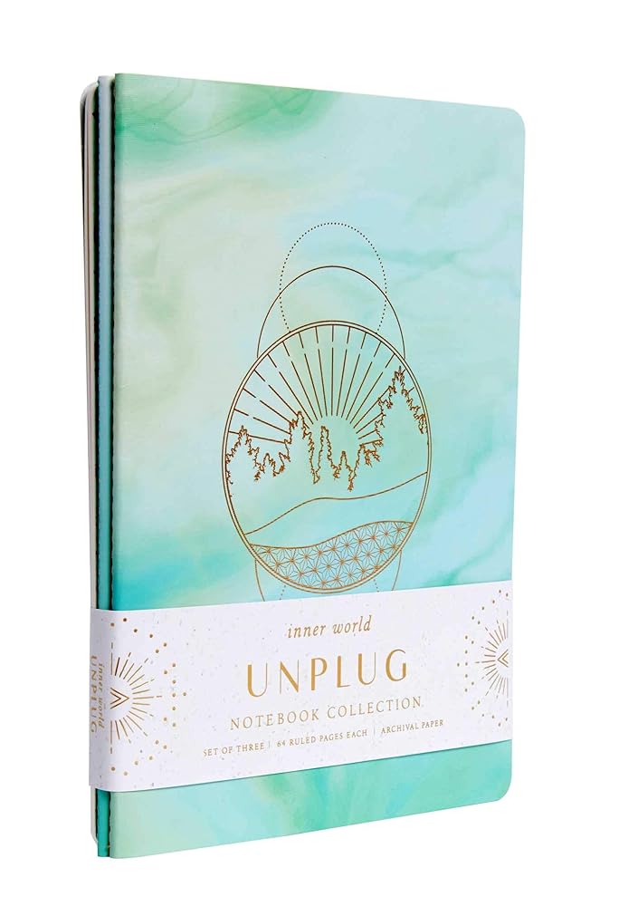 Unplug Sewn Notebook Collection (Set of 3) (Inner World)