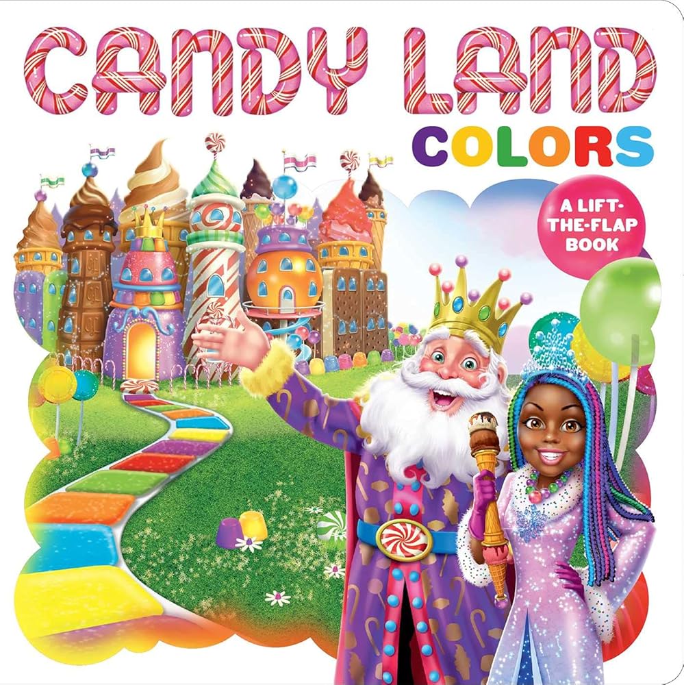 Hasbro Candy Land: Colors: (Interactive Books for Kids Ages 0+, Concepts Board Books for Kids, Educational Board Books for Kids) (PlayPop)