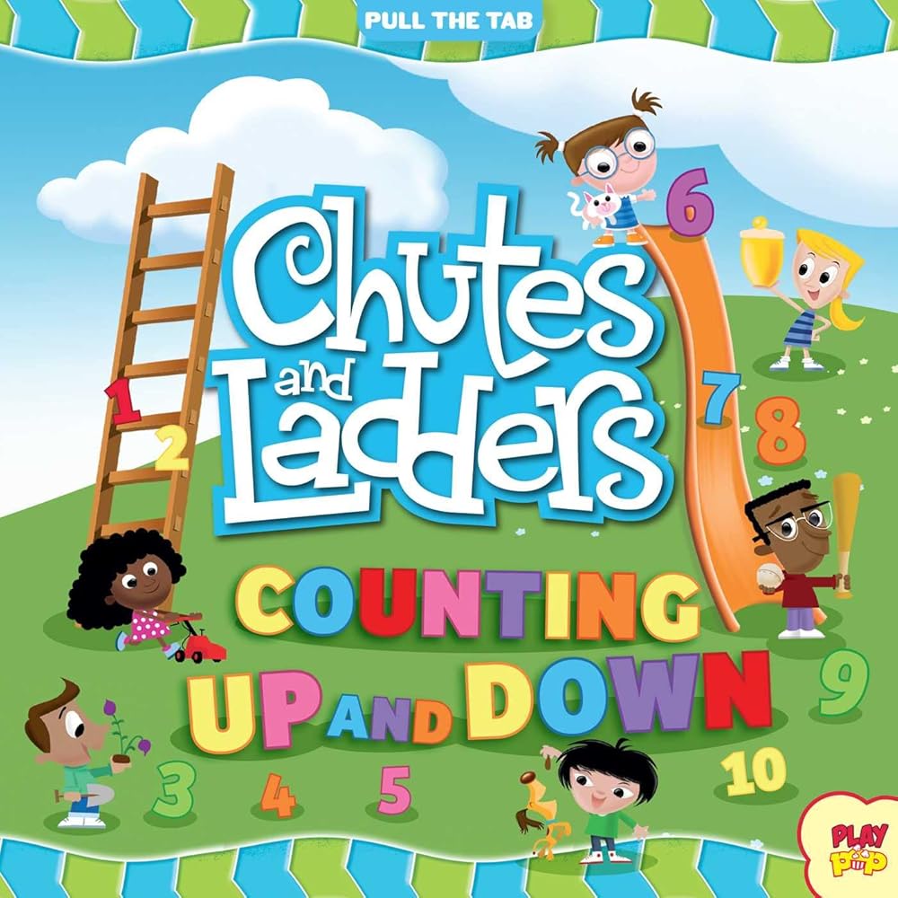 Chutes and Ladders: Counting Up and Down: (Hasbro Board Game Books, Preschool Math, Numbers, Pull-the-Tab Book) (Play Pop)