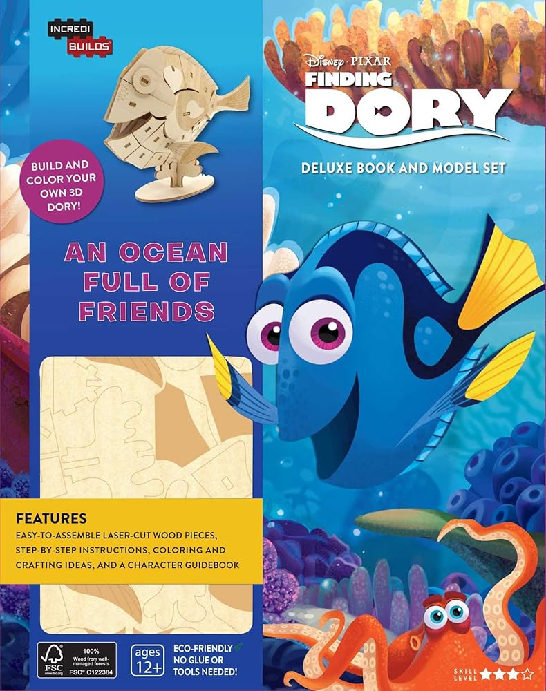 IncrediBuilds: Finding Dory Deluxe Book and Model Set