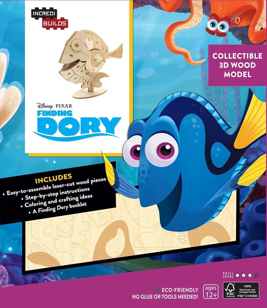 IncrediBuilds: Finding Dory 3D Wood Model